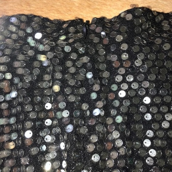 Sale! 2/$20 Lulus skirt: xs Nwot black sequin midi skirt - Picture 8 of 8